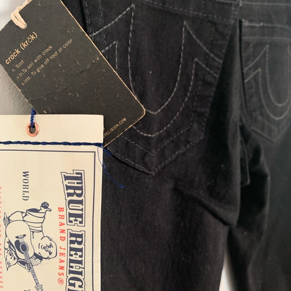 True Religion sz 25 Basic Black Skinny jeans NWT